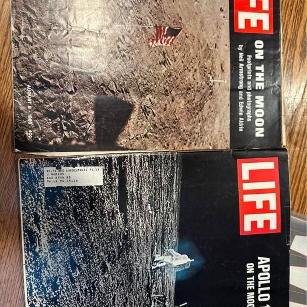 APOLLO 12 on the moon- LIfe mags lot of 2-1969